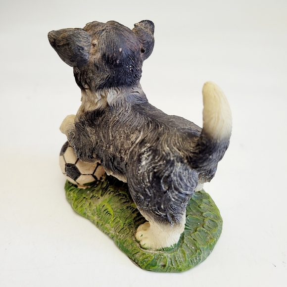 Vintage Tender Times Dog Playing With a Soccer Ball - Picture 5 of 9